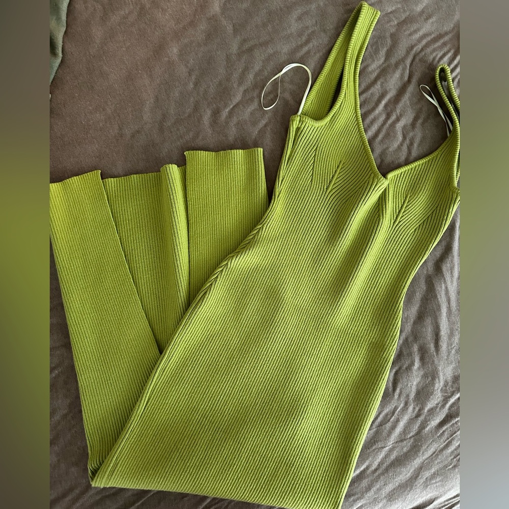 Beige Botany Knit Midi